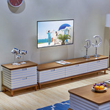 现代简约电视柜客厅复古大小户型电视机柜组合烤漆影视柜储物柜