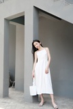 【-花伦-】原创设计 一条属于夏天的 白色连衣裙