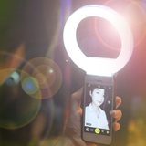 魅眼手机自拍补光灯 美颜神器苹果通用LED灯360度夜拍