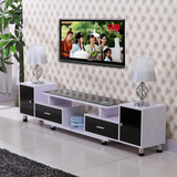 创意伸缩电视柜简约现代客厅时尚钢化玻璃电视机柜木质环保家具