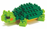 现货 日本进口NANOBLOCK立体积木拼图 乐高LEGO 巴西红耳龟 70片