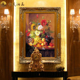 恒美手绘油画欧式静物油画HG6美式家居别墅餐厅玄关壁炉装饰画