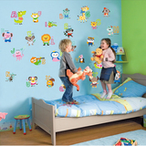幼儿园宝宝儿童房墙贴卧室英文字母卡通动物墙上贴纸墙纸贴画自粘