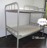 加厚铁上下床双层床上下铺高低床 学生床公寓床 单层床送货安装