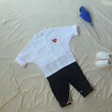 儿童白衬衫立领宝宝蝙蝠袖秋装上衣韩版女童打底男童衬衣长袖开衫