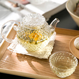 摩登主妇 高硼硅耐热玻璃茶壶 花茶壶 菠萝壶 奶壶 水果壶泡茶壶