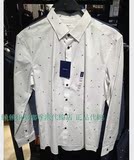 香港G2000专柜代购16年新款男装长袖休闲衬衣花纹61141190有小票
