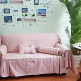 欧式地中海定制棉麻布艺客厅组合沙发垫沙发套沙发巾沙发罩坐垫巾