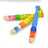 儿童玩具笛子吹奏乐器六孔竖笛卡通木制宝宝初学音乐幼儿礼物长笛