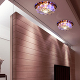 现代简约LED水晶过道灯走廊灯创意玄关灯入户门厅阳台吸顶灯具