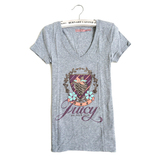 美国代购Juicy Couture女装2016夏季新款圆领衫潮女士纯棉短袖t恤