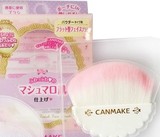 日本canmake井田扇形刷子扁化妆刷+便携刷 腮红散粉刷