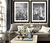 欧美城市建筑风景黑白摄影装饰画欧式现代纽约客厅餐厅壁挂画墙饰
