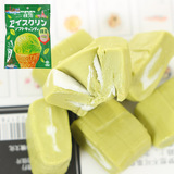 日本进口零食糖果 UHA悠哈横滨宇治抹茶酸奶雪糕夹心糖 味觉糖93g