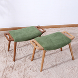 北欧实木家具橡木换鞋凳宜家时尚矮凳简约现代沙发脚踏板凳小凳子