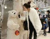 速卖通款2016新款韩版狐狸毛修身显瘦中长款女士仿皮草外套