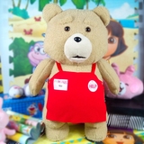 包邮 大号泰迪熊ted围裙粗口熊玩偶毛绒布艺玩具公仔抱枕生日礼物