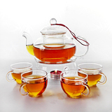 耐热玻璃茶具套装红茶茶具泡花茶壶套装整套透明加厚茶具组合加热