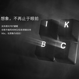 iKBC C87 G87透光PBT键帽游戏樱桃机械键盘黑轴青轴奶轴