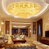 欧式客厅水晶灯圆形简约现代卧室书房吸顶灯大气餐厅创意遥控灯具