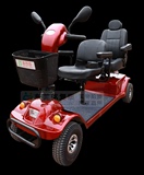 金百合DBX-22老年双人座代步车四轮电动车老人残疾人电动轮椅车