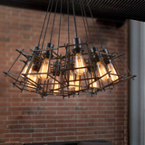 美式复古工业风吊灯 黑色个性创意造型咖啡厅餐厅酒吧个性吊灯