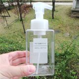 日本代购无印良品起泡瓶 透明分装瓶PET按压式/泡沫式 400ML