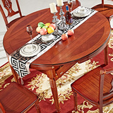 欧式实木折叠餐桌椅组合 伸缩多动能小户型圆桌 时尚宜家饭桌方桌