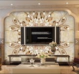3D立体欧式浮雕大型壁画客厅电视背景墙纸影视墙布简约卧室壁纸