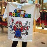 意大利代购 Moschino 男女通用马里奥图案T恤  专柜代购