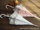 透明伞长柄加厚成人儿童雨伞女小学生日本创意公主伞婚礼韩国雨伞