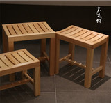 防腐凳浴室凳洗脚凳老人洗澡凳淋浴房凳 冲淋凳实木凳子坐凳 防滑