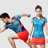 2016预售款羽毛球服套装 团队比赛训练服男女运动速干短袖女款T恤