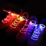 发光鞋带LED闪光鞋带彩色夜光鞋带运动鞋带荧光七彩圆鞋带男女