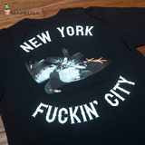现货新品SSUR NYFC鸽子 鸟  纽约潮流 黑白 男女同款T恤 Tee 短袖