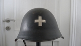 二战时期 瑞士 国防军 M18 钢盔 头盔 与东德M56齐名