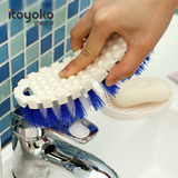 日本KM可弯曲清洁刷子 厕所马桶清洁刷 浴室浴缸清洁刷墙壁瓷砖刷
