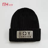 英国代购 正品保证 男女同款 Boy London 羊毛混纺 字母 冷帽线帽