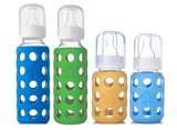 美国lifefactory婴儿宝宝防摔直身玻璃奶瓶送奶瓶刷120ML/250ml