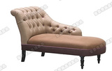 美式新古典贵妃椅布艺欧式田园客厅休闲沙发床小户型贵妃躺椅