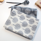 创意工场 手作棉麻餐巾茶巾盖布餐垫小树图案 拍照背景