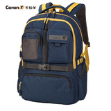 卡拉羊休闲双肩包17吋电脑包旅行背包大中学生书包CX5644