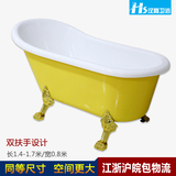 浴缸独立式深保温彩色贵妃浴缸欧式双层亚克力浴盆1.2-1.7米