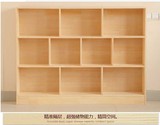 特价儿童实木书柜韩式书架学生储物柜玩具柜简约书橱松木展示柜