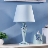 简欧现代时尚宜家风格小台灯工艺品卧室床头柜灯具蓝色LOFT灯饰品
