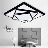 led吸顶灯长正方形简约现代几何菱形创意个性餐厅卧室灯客厅灯具