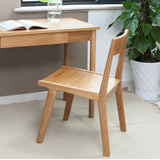 日式全实木椅子布艺简约小餐桌餐椅组合白橡木休闲椅原木餐厅家具