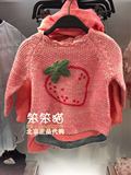 3月笨笨猫~北京ZARA女婴童装正品专柜代购 草莓针织衫1473/501王