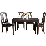 美式全实木餐桌6人8人餐厅饭桌整装橡木小户型环保餐桌椅组合家具