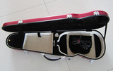 促销玻璃钢小提琴盒子 4/4桃红色烤漆提琴盒箱包 双肩背湿度计
